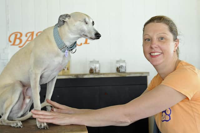 Briony with Spaghetti. Picture Ian Hargreaves (180629-1)