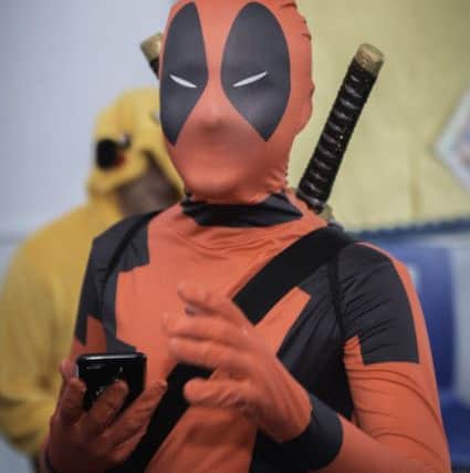 One of the students dressed as Marvel character Deadpool. Picture: Kebe Iwara