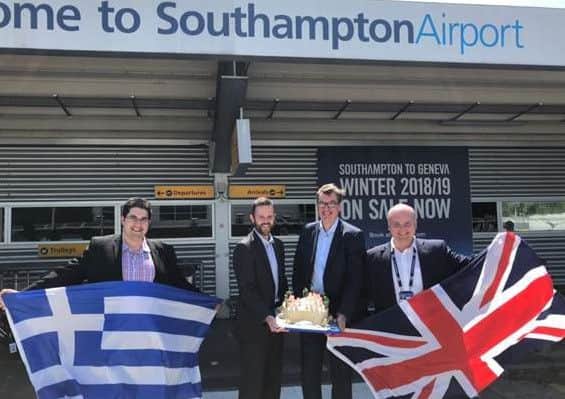 From left, Councillor Spiros Vassiliou, Neil Garwood, Paul Dendle and Steven Marshall.