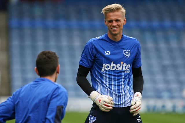 Pompey keeper Alex Bass