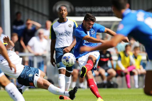 Gareth Evans on trial for Pompey in 2015. Picture: Joe Pepler