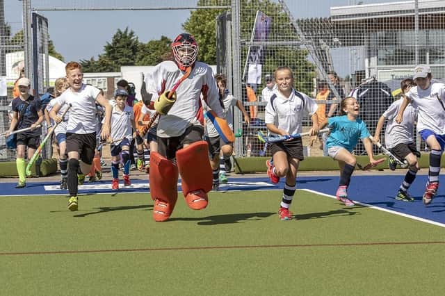 Fun and games were had at the Gosport Hockey Club open day. Picture by Dan Mills