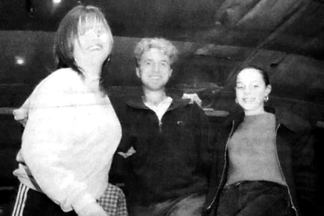 Marni O-Mara, left, youth leader Chris Colthurst and Kathleen Searies enjoy a trip to Gosport ice rink