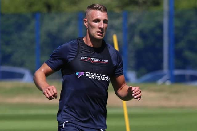 Pompey left-back Lee Brown. Picture: Habib Rahman