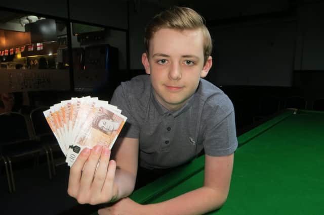Jamie Wilson, 14, won an under-16 competition in London