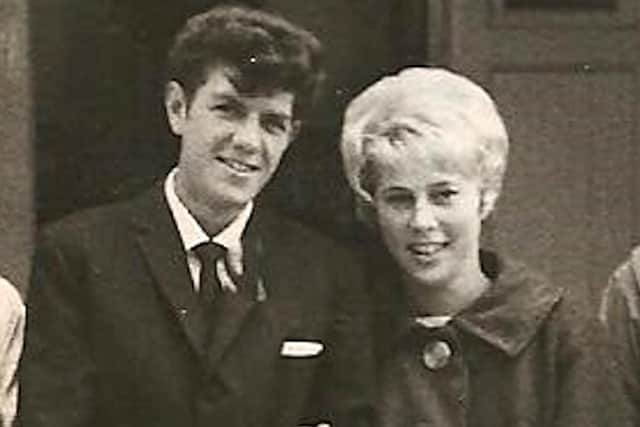 Mike and Tina Nolan on their wedding day in 1963.