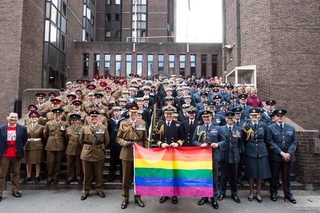 Royal Marines will be joining sailors from the Royal Navy, soldiers from the British Army and personnel from the RAF for the first time this year.  PHOTO: MoD