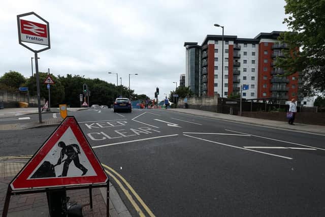 Roadworks are continuing on Fratton Bridge. Picture: Chris Moorhouse.