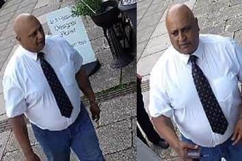 Police want to speak to this man in connection with fraud investigation in Southsea. Picture: Hampshire Constabulary