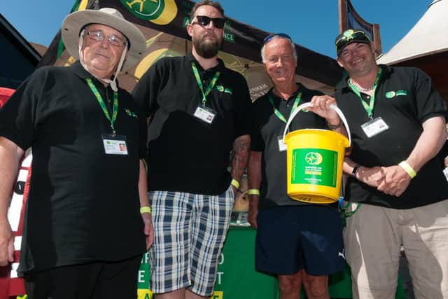 HIOWAAvolunteers, left to right, Anthony Smyth, Mick Hughes, Ricjard Allison and Jay King at Farehams 999 Day