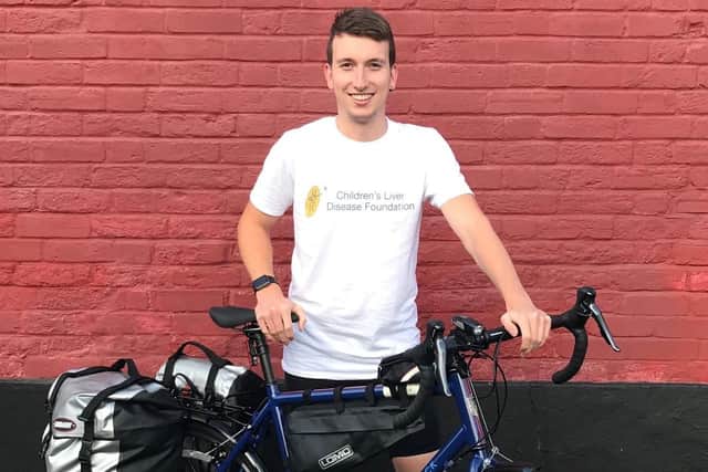 Tom Brading, 23 from Gosport will be riding 900 miles from Land's End to John O'Groats with friends. Picture: Supplied