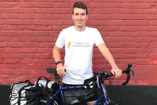 Tom Brading, 23 from Gosport will be riding 900 miles from Land's End to John O'Groats with friends. Picture: Supplied