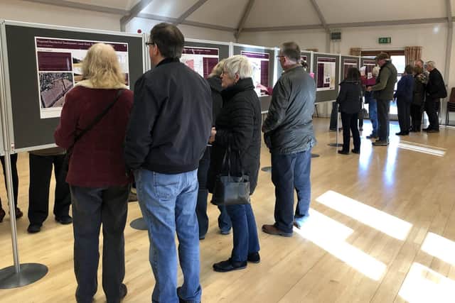 Residents viewed the plans for the proposed development at Lower Road, Bedhampton, earlier this year