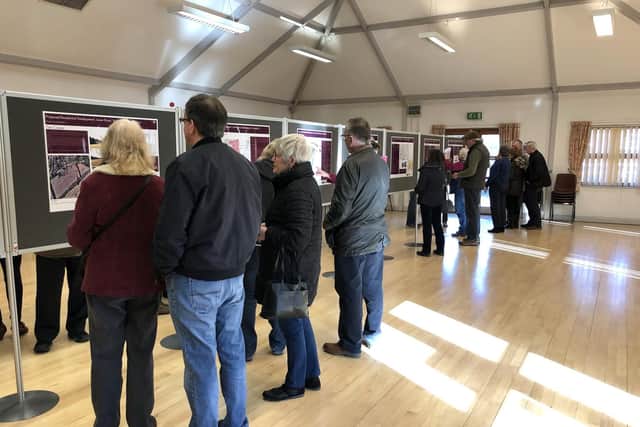 Residents viewed plans for the proposed development at Lower Road, Bedhampton, earlier this year