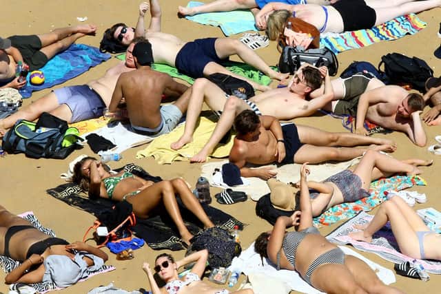 Beaches round the country have been packed today