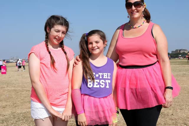 Natasha Topham with her daughters, Amelia, 11, left, and Freya, 9   Picture: Chris Moorhouse