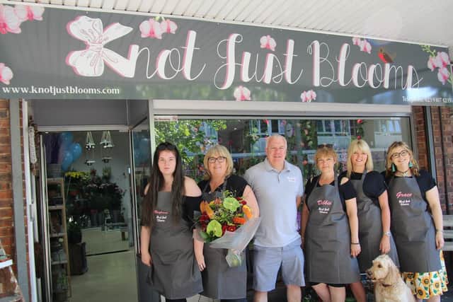 Knot Just Blooms in West Street Portchester has been opened by Lorraine Williams and business partners Jason and Debbie Brooker