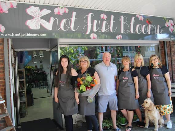 Knot Just Blooms in West Street Portchester has been opened by Lorraine Williams and business partners Jason and Debbie Brooker