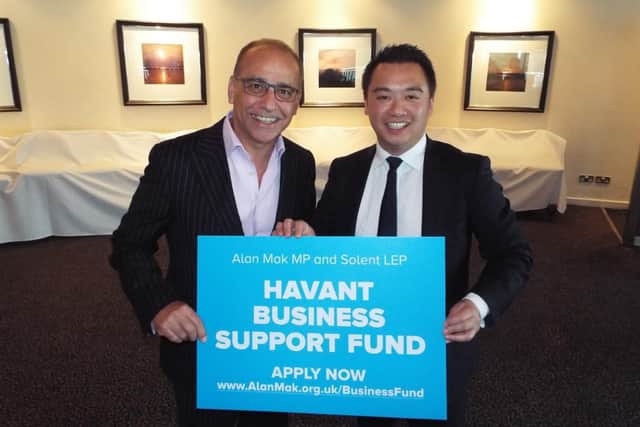 Alan Mak MP with Theo Paphitis