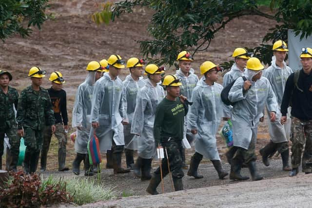 All 12 boys have been rescued from Thai cave. Picture: AP Photo/Sakchai Lalit