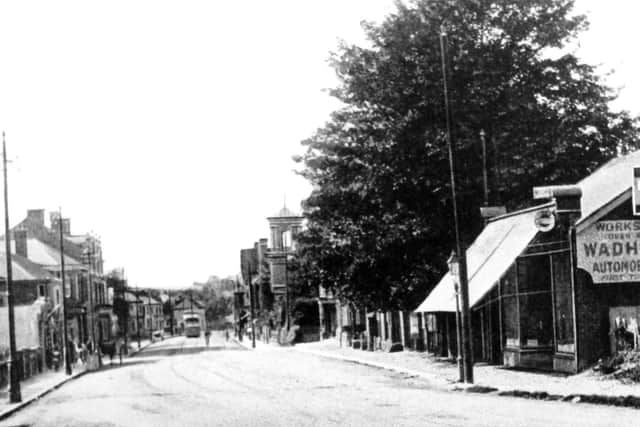 Waterlooville when it was simply  just Waterloo. Here we're looking south through the village. Wadhams and Michelin are still with us of course. Picture: Barry Cox Collection