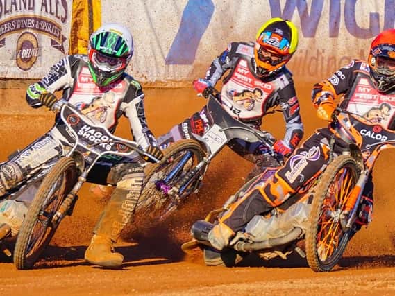 The speedway action on the Isle of Wight. Pictures by Ian Groves