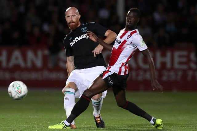 Cheltenham's Mo Eisa (right) has been linked with Pompey