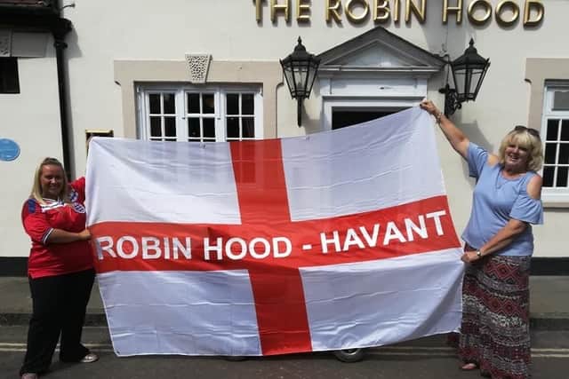 Lauren Cooper and Susan Yarranton from the Robin Hood pub in Havant