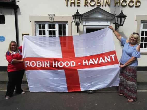 Lauren Cooper and Susan Yarranton from the Robin Hood pub in Havant