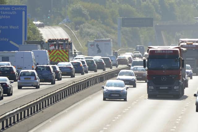 The M27 westbound carriageway in Hampshire. Picture: Allan Hutchings