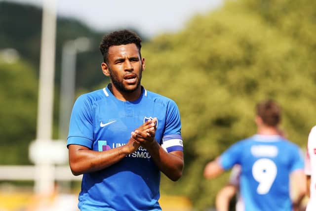 Pompey defender Nathan Thompson. Picture: Joe Pepler