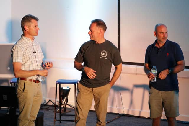 ( l-r) Steve Radley, Peter Lee and Ashley Neve. Picture: Lawrence Rowe