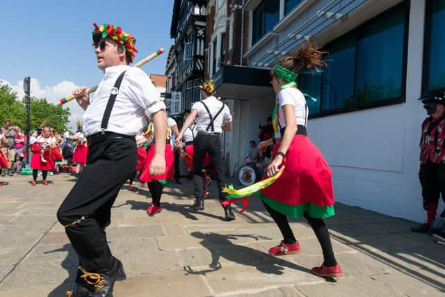 Day of Dance was celebrated with the ancient English tradition of Morris dancing in Portsmouth. Picture: Duncan Shepherd