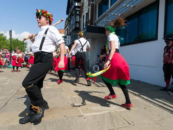 Day of Dance was celebrated with the ancient English tradition of Morris dancing in Portsmouth. Picture: Duncan Shepherd