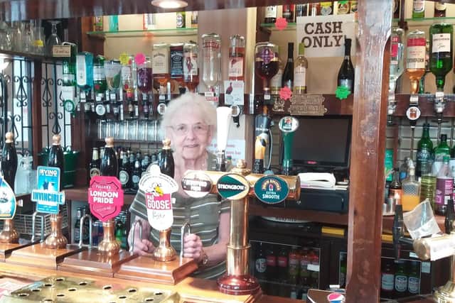 Mollie Powell, the landlady of The Duke of Devonshire, in Albert Road, Southsea, who is due to retire in August