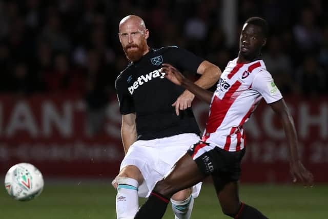 Pompey target Mo Eisa in action against West Ham last season. Picture: Andrew Matthews