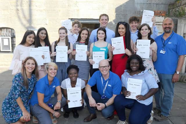 Students with D of E Bronze Award alongside Motivat8 staff