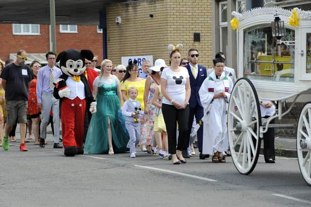 The funeral of eight year old Leo Burton from Gosport was held at St John's Church yesterday. Picture: Malcolm Wells