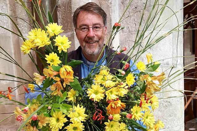 Canon Tom Kennar of St Faith's Church, Havant, ahead of the flower festival