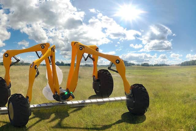 Harry the robot, made by the Small Robot Company in Portsmouth