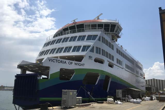 Wightlinks new 30million flagship Victoria of Wight is on her way to the Solent to join the rest of the companys fleet.