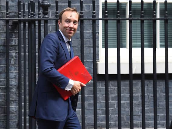 Health and Social Care Secretary Matt Hancock leaves Downing Street, London, following a cabinet meeting. Kirsty O'Connor/PA Wire
