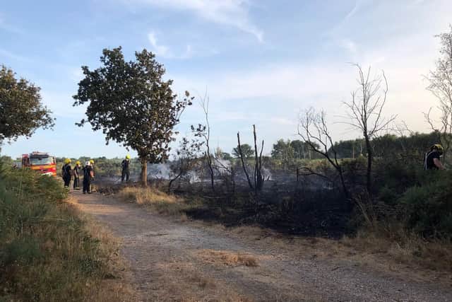 Firew crews at Alver Valley