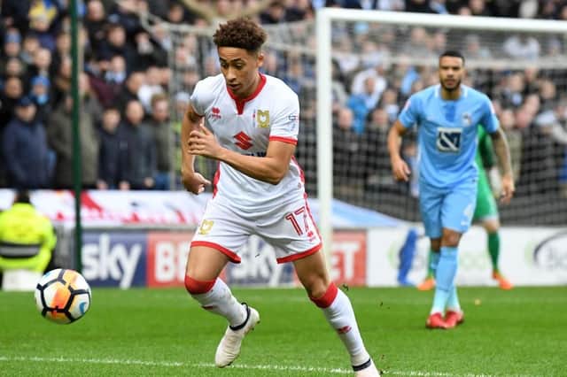 Pompey target Marcus Tavernier in action on loan for MK Dons