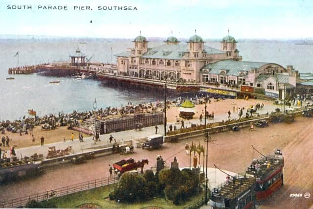 A colourful view scene of South Parade Pier in 1929 when Southsea was a top holiday destination. Picture: Ellis Norrell Collection