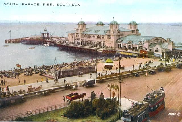 A colourful view scene of South Parade Pier in 1929 when Southsea was a top holiday destination. Picture: Ellis Norrell Collection