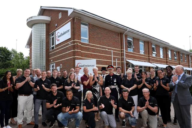 Loadbalancer.org was presented with the Queen's Award for Enterprise 2018 in the International Trade category. Pictured at their headquarters in North Harbour Business Park, Portsmouth