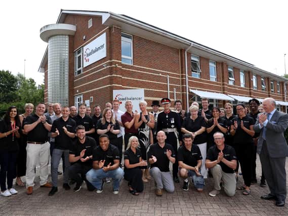 Loadbalancer.org was presented with the Queen's Award for Enterprise 2018 in the International Trade category. Pictured at their headquarters in North Harbour Business Park, Portsmouth