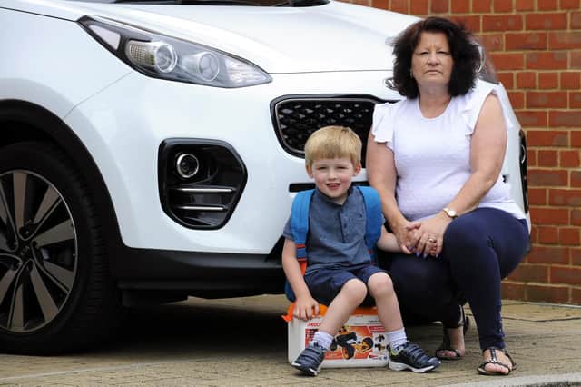Anita Wilson and her grandson Alfie, three. Picture: Malcolm Wells