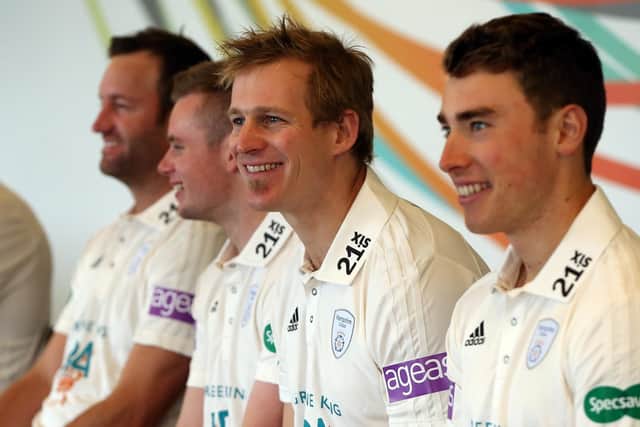 Jimmy Adams, centre. Picture: Chris Moorhouse
